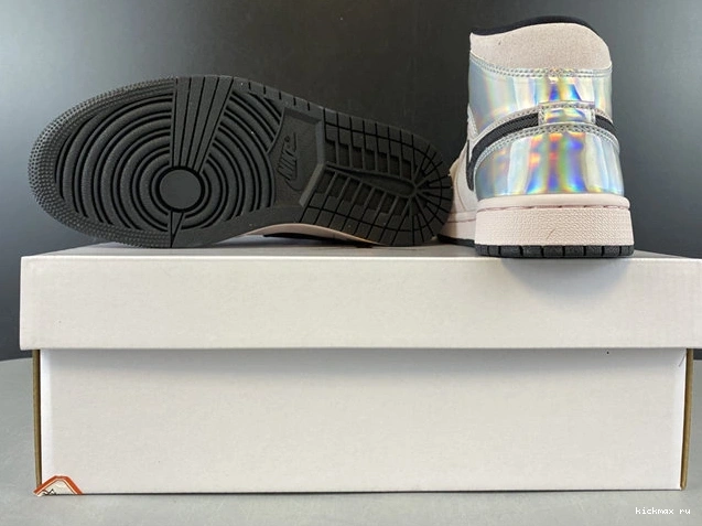 Rep MAX ComfortFit Jordan1 Mid Dirty Iridescent Powder BQ6472- 3746 1026